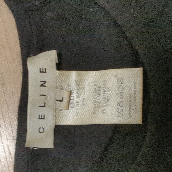 Celine black sleeveless cashmere top - Picture 6 of 8